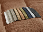 Anakin - Canapé D'Angle Réversible - Tissu Texturé - 2 Coussins