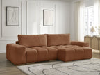 Anakin - Canapé D'Angle Réversible - Tissu Texturé - 2 Coussins