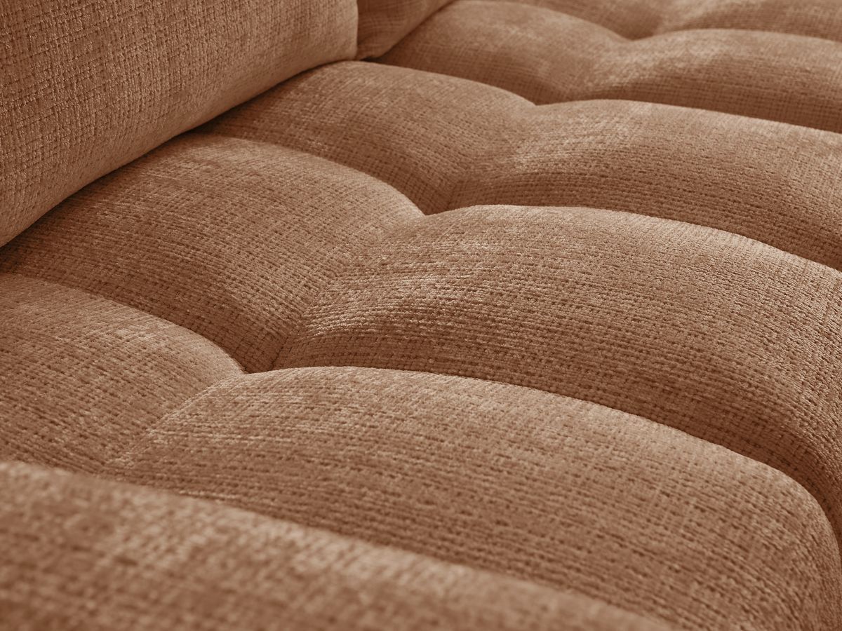 Anakin - Canapé D'Angle Réversible - Tissu Texturé - 2 Coussins