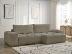 Anakin - Canapé D'Angle Réversible - Tissu Texturé - 2 Coussins
