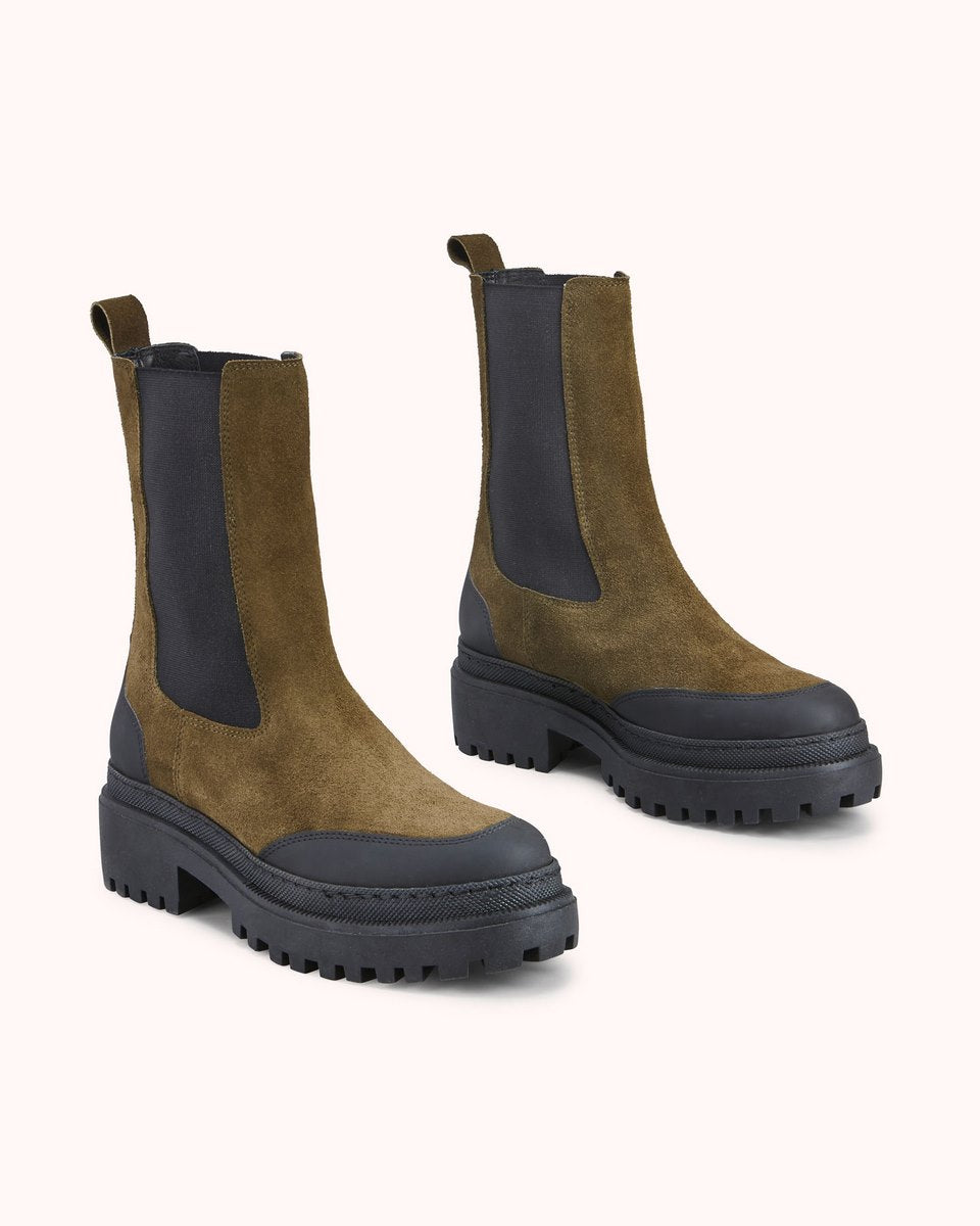 Fioro Ankle Boots - Khaki Black