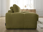Anakin - Canapé D'Angle Réversible - Tissu Texturé - 2 Coussins