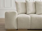 Anakin - Canapé D'Angle Réversible - Tissu Texturé - 6 Coussins