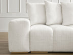 Anakin - Canapé D'Angle Réversible - Tissu Texturé - 6 Coussins