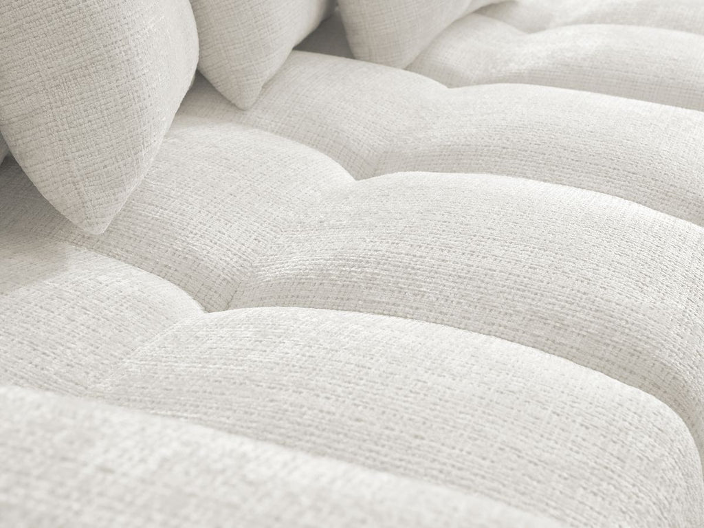 Anakin - Canapé D'Angle Réversible - Tissu Texturé - 6 Coussins