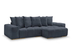 Anakin - Canapé D'Angle Réversible - Tissu Texturé - 6 Coussins