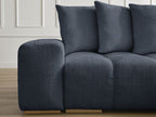 Anakin - Canapé D'Angle Réversible - Tissu Texturé - 6 Coussins