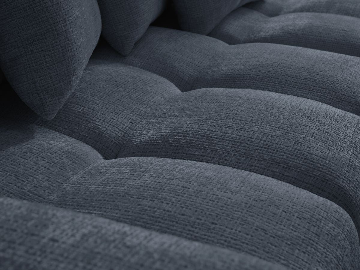 Anakin - Canapé D'Angle Réversible - Tissu Texturé - 6 Coussins