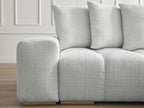 Anakin - Canapé D'Angle Réversible - Tissu Texturé - 6 Coussins