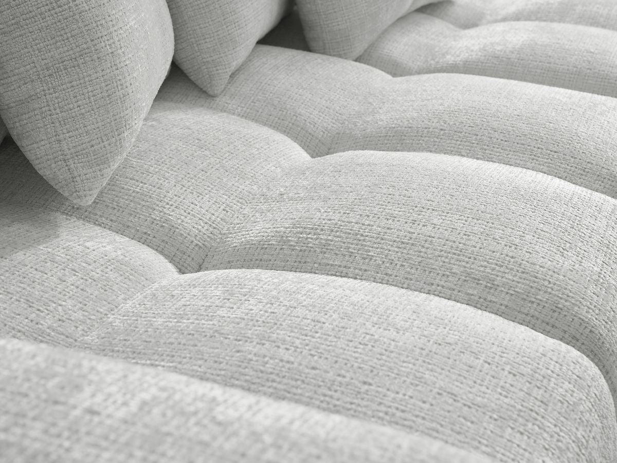 Anakin - Canapé D'Angle Réversible - Tissu Texturé - 6 Coussins