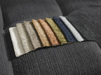 Anakin - Canapé D'Angle Réversible - Tissu Texturé - 6 Coussins