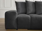 Anakin - Canapé D'Angle Réversible - Tissu Texturé - 6 Coussins