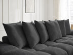 Anakin - Canapé D'Angle Réversible - Tissu Texturé - 6 Coussins