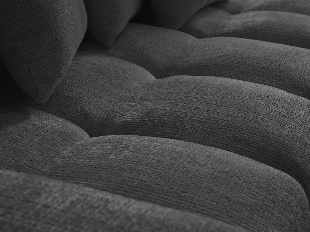 Anakin - Canapé D'Angle Réversible - Tissu Texturé - 6 Coussins