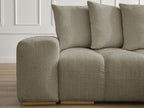 Anakin - Canapé D'Angle Réversible - Tissu Texturé - 6 Coussins