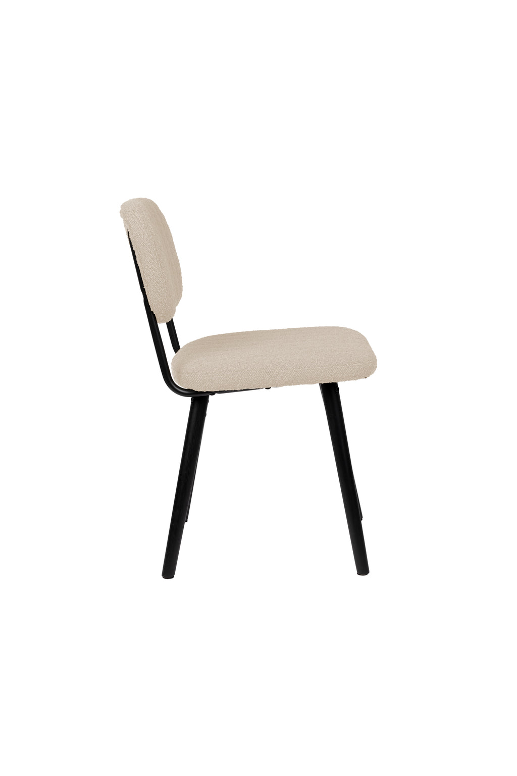Jake Bouclé - Dining Room Chair - Solid Oak - Off-White