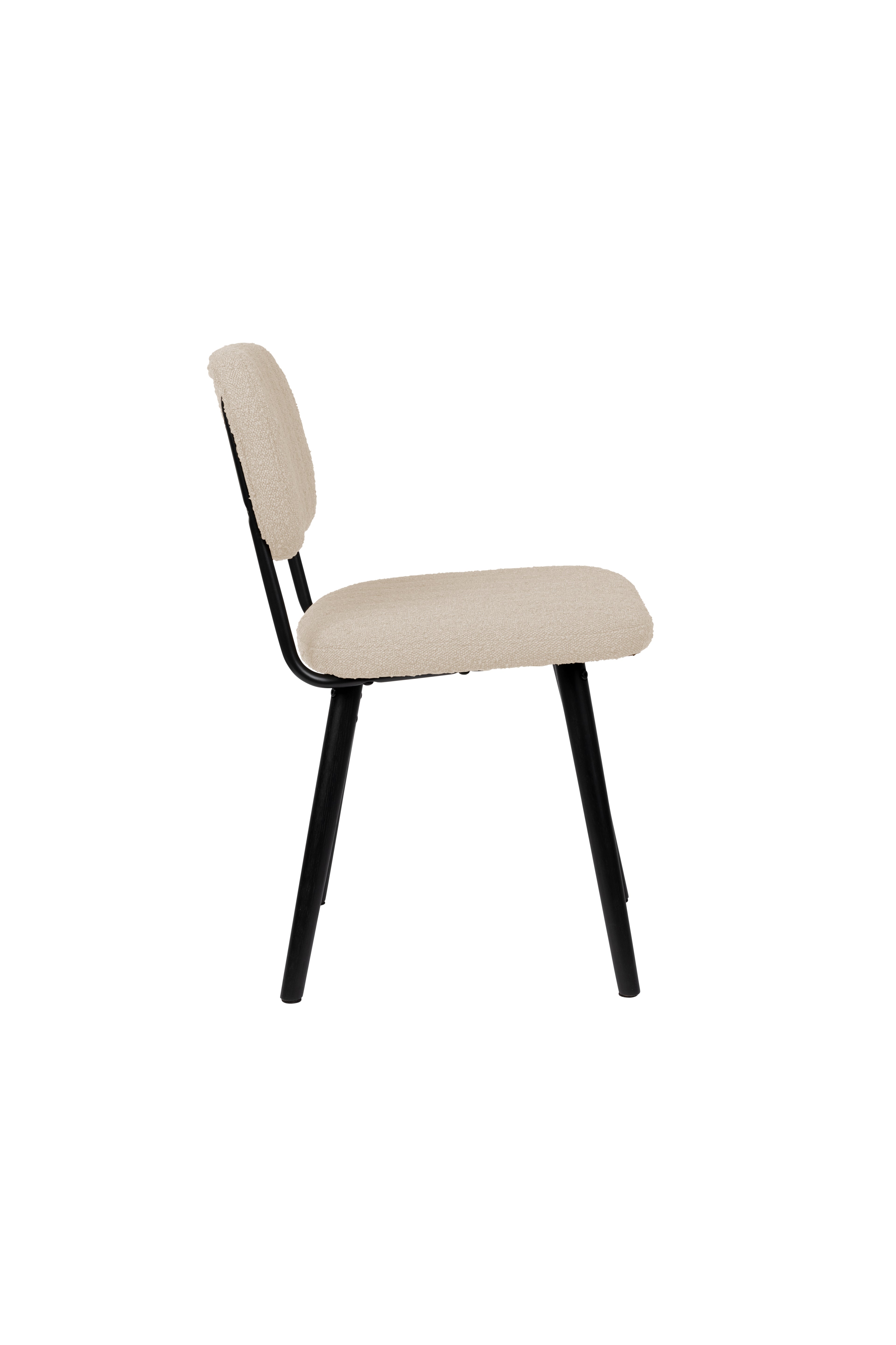 Jake Bouclé - Dining Room Chair - Solid Oak - Off-White