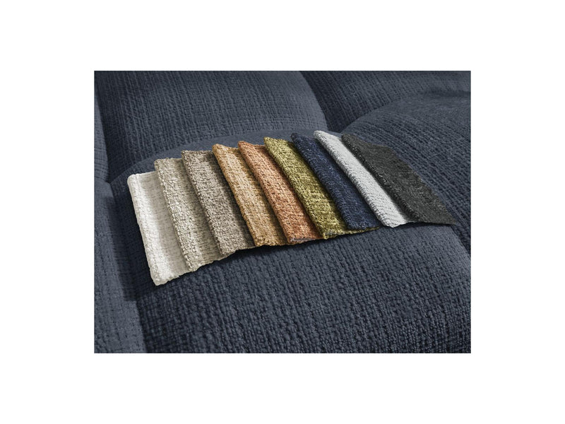 Canapé Droit Convertible Coffre - Anakin - Tissu Texturé - 6 Coussins