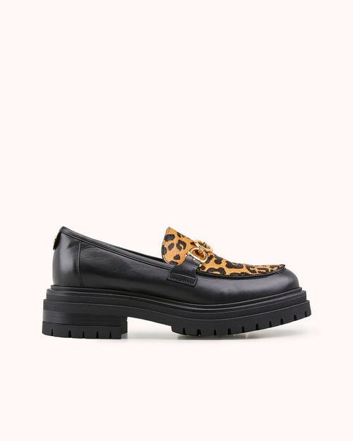 Mocassins Valomi - Noir Leopard