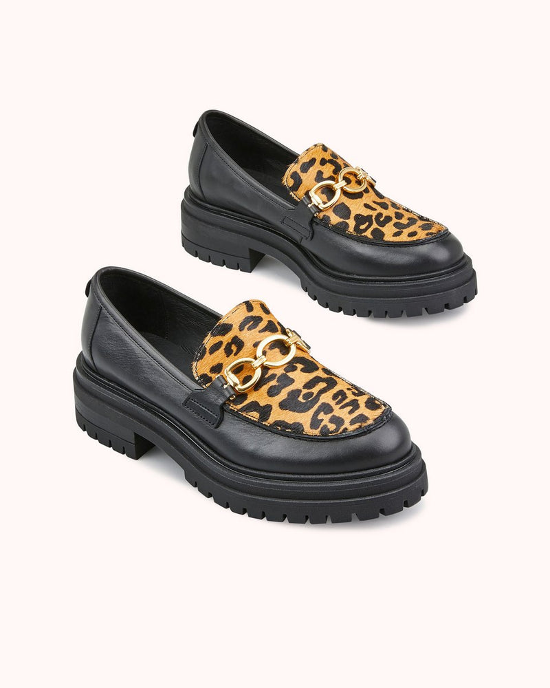 Mocassins Valomi - Noir Leopard