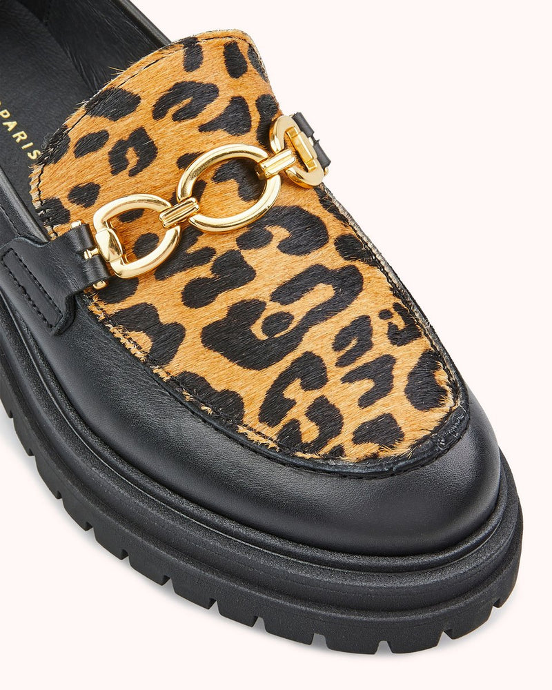 Mocassins Valomi - Noir Leopard