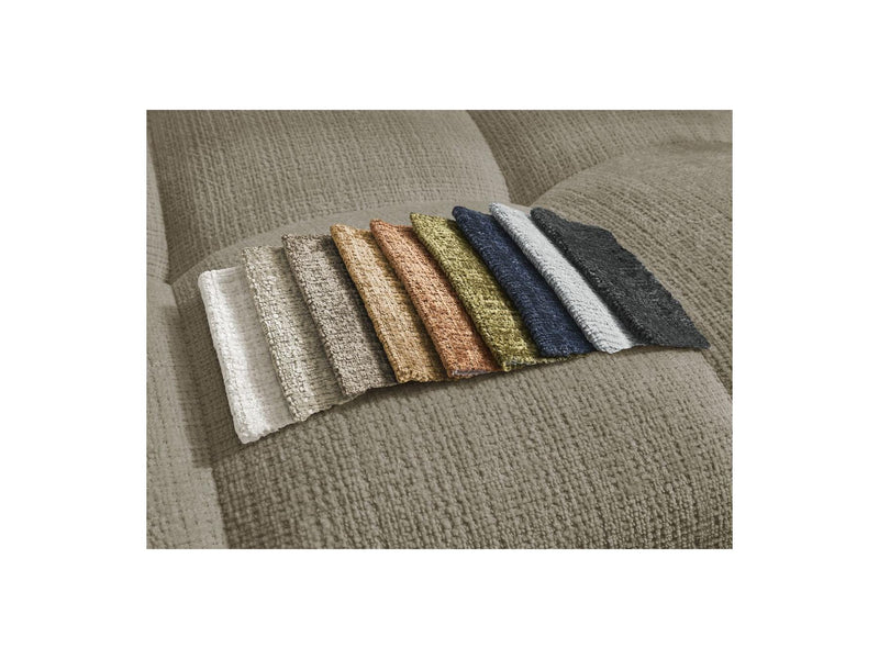 Canapé Droit Convertible Coffre - Anakin - Tissu Texturé - 2 Coussins