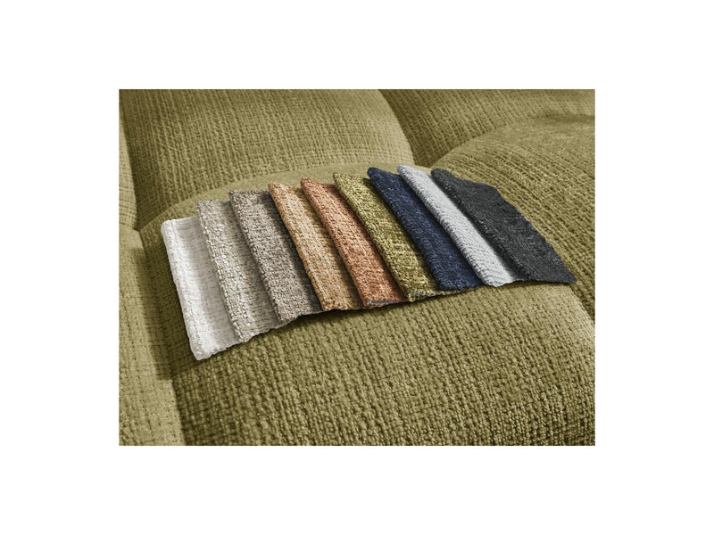 Canapé Droit Convertible Coffre - Anakin - Tissu Texturé - 2 Coussins