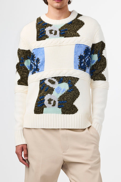 Brady Vest - Ecru Multi