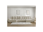 Anakin - Canapé Panoramique Convertible Coffre - Tissu Texturé - 10 Coussins