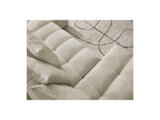 Anakin - Canapé Panoramique Convertible Coffre - Tissu Texturé - 10 Coussins