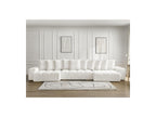 Anakin - Canapé Panoramique Convertible Coffre - Tissu Texturé - 10 Coussins