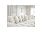 Anakin - Canapé Panoramique Convertible Coffre - Tissu Texturé - 10 Coussins