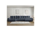 Anakin - Canapé Panoramique Convertible Coffre - Tissu Texturé - 10 Coussins