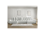 Anakin - Canapé Panoramique Convertible Coffre - Tissu Texturé - 10 Coussins