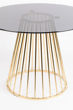 Floris - Dining Room Table - Glass - Gold