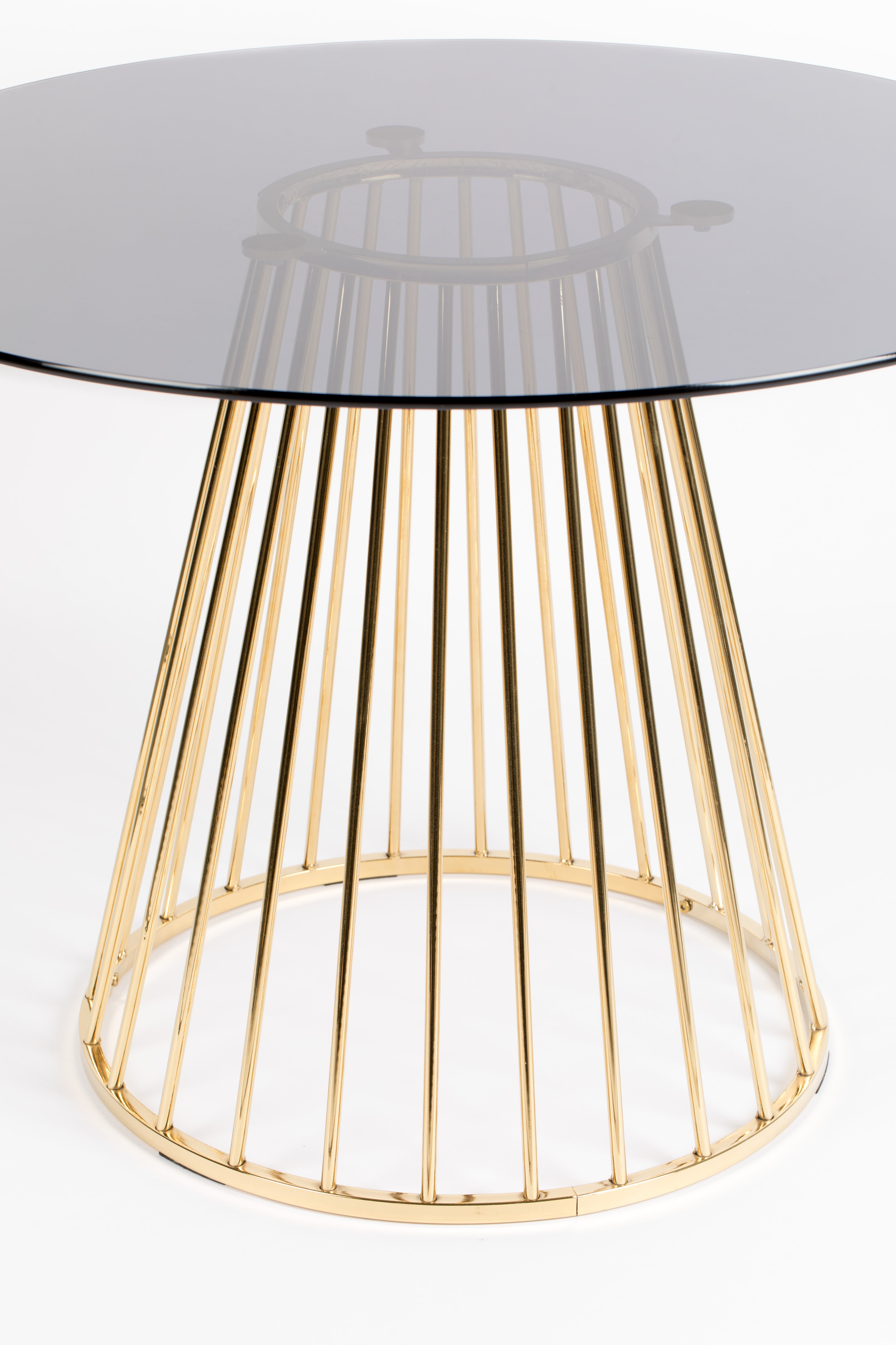 Floris - Dining Room Table - Glass - Gold