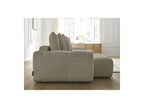 Anakin - Canapé Panoramique Convertible Coffre - Tissu Texturé - 10 Coussins
