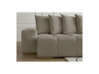 Anakin - Canapé Panoramique Convertible Coffre - Tissu Texturé - 10 Coussins