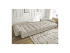 Anakin - Canapé Panoramique Convertible Coffre - Tissu Texturé - 3 Coussins