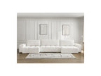 Anakin - Canapé Panoramique Convertible Coffre - Tissu Texturé - 3 Coussins