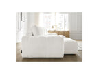 Anakin - Canapé Panoramique Convertible Coffre - Tissu Texturé - 3 Coussins