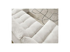 Anakin - Canapé Panoramique Convertible Coffre - Tissu Texturé - 3 Coussins