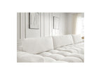 Anakin - Canapé Panoramique Convertible Coffre - Tissu Texturé - 3 Coussins