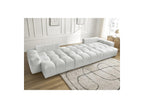 Anakin - Canapé Panoramique Convertible Coffre - Tissu Texturé - 3 Coussins
