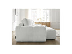 Anakin - Canapé Panoramique Convertible Coffre - Tissu Texturé - 3 Coussins