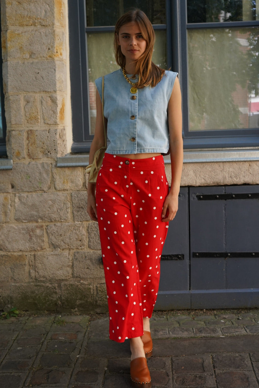 Constant Red Polka Dot Trousers