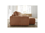 Anakin - Canapé Panoramique Convertible Coffre - Tissu Texturé - 3 Coussins
