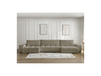Anakin - Canapé Panoramique Convertible Coffre - Tissu Texturé - 3 Coussins