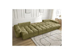 Anakin - Canapé Panoramique Convertible Coffre - Tissu Texturé - 3 Coussins