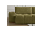 Anakin - Canapé Panoramique Convertible Coffre - Tissu Texturé - 3 Coussins